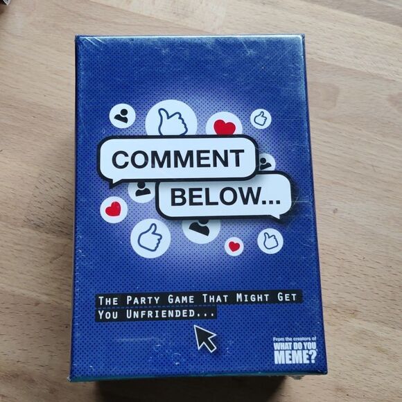 Party Game Cards "Comment Below" by What do You Meme Friends Social NEW - Picture 2 of 6
